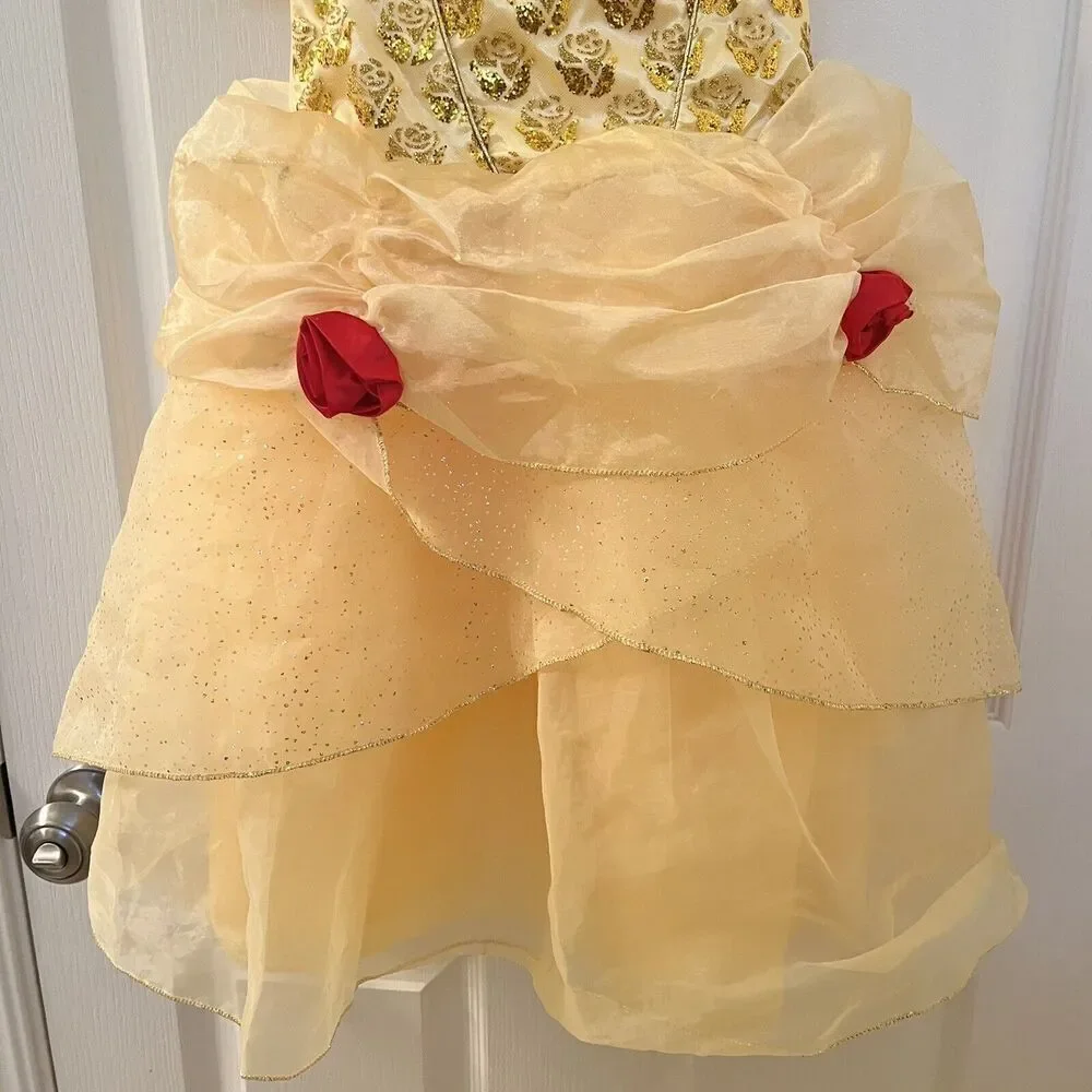 Disney Castle Collection Belle Beauty and the Beast Dress Costume Girls Size 4 - Picture 4 of 14